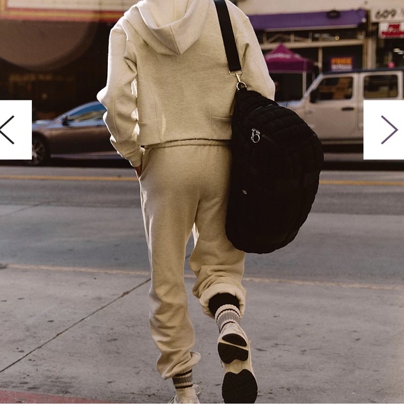 FP Movement For The Win Joggers, Oatmeal Heather, Size M - Picture 2 of 13